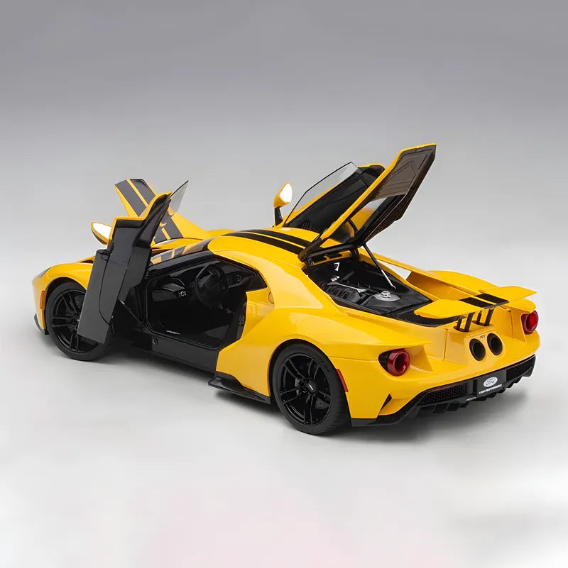 Autoart 1/18 Ford GT 2017 Yellow Diecast car model Collectible Car Models