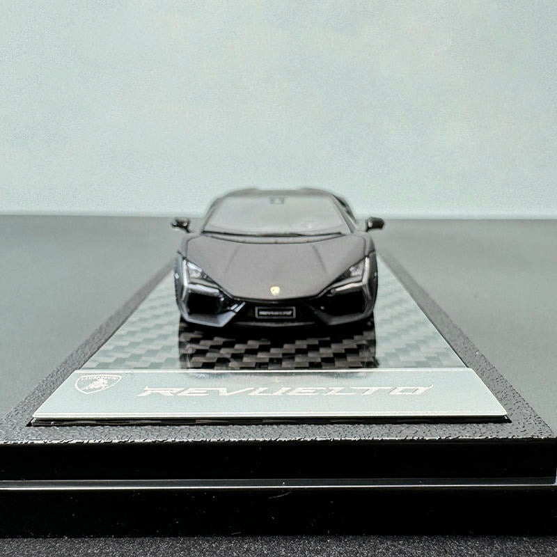 LCD 1:64 Lamborghini Revuelto Diecast Model Car – Opening Rear Engine Cover & Acrylic Display Base