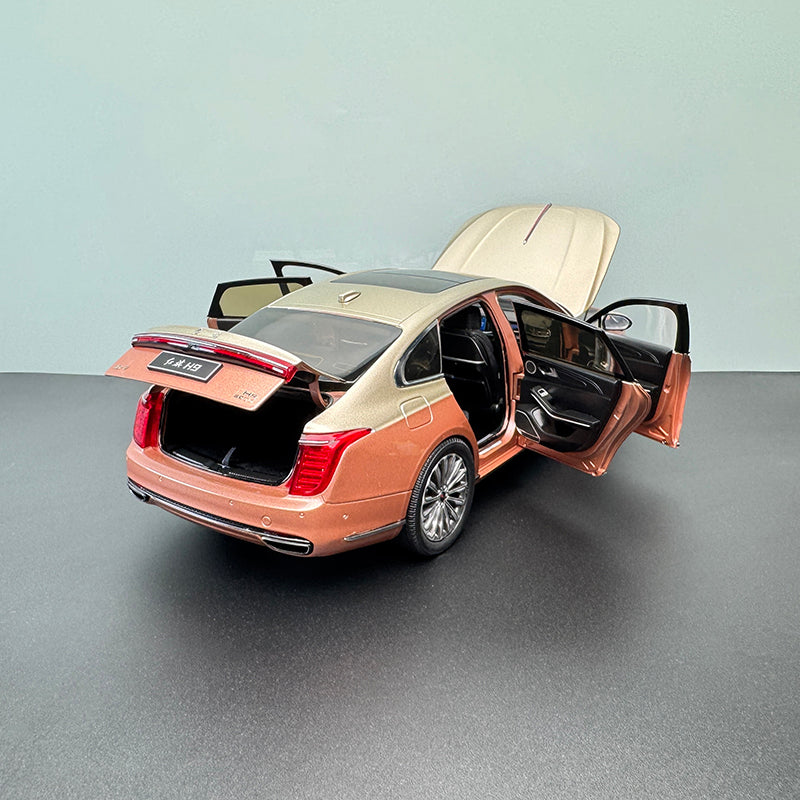FAW Hongqi H9 1:18 Die-Cast Alloy Model with Solid Wood Base