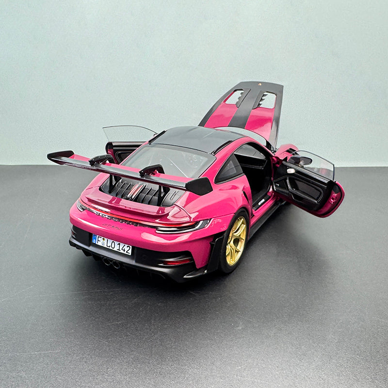 Porsche 911 GT3 RS 1:18 Diecast Model by NOREV (Shock-Absorbing Wheels Edition)