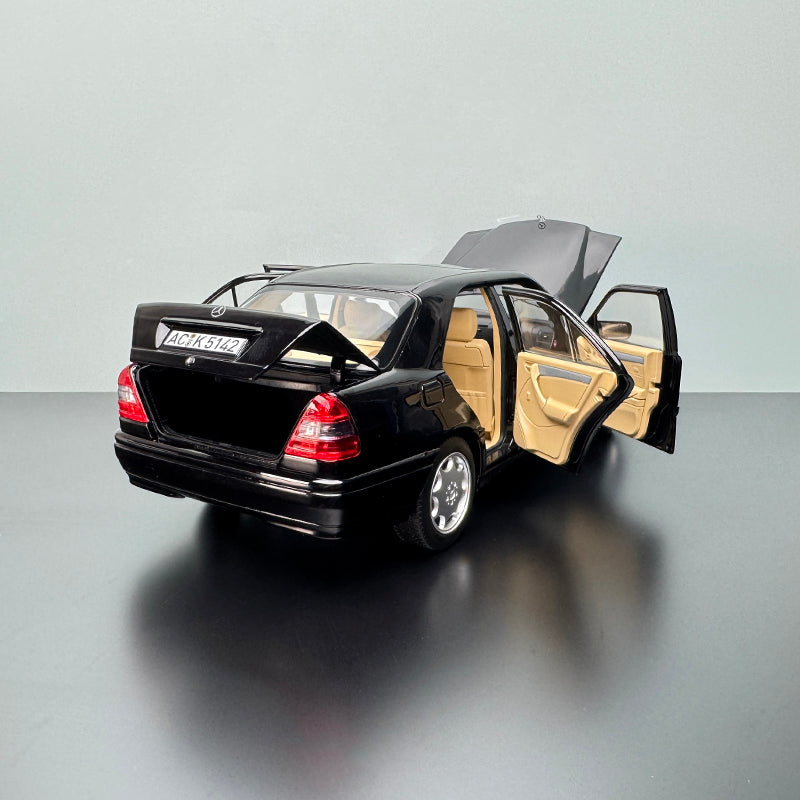 Mercedes-Benz C-Class 1993 1:18 Full-Open Die-Cast Model by Norev (Black)