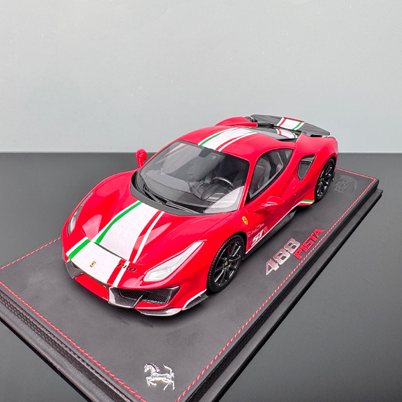 Ferrari 488 Pista Diecast Model – BBR 1:18 Limited Edition (Red No. 51)