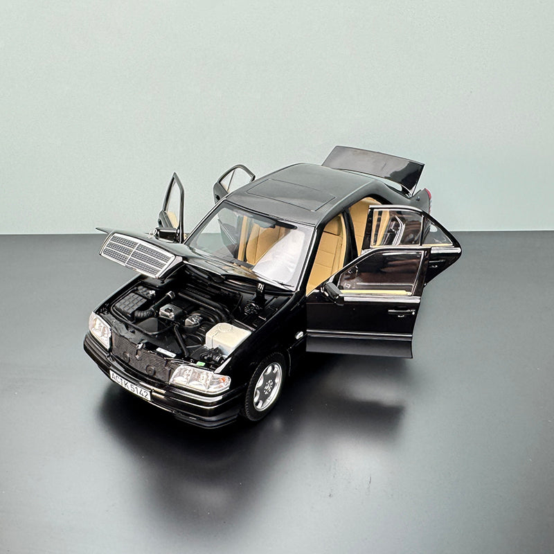 Mercedes-Benz C-Class 1993 1:18 Full-Open Die-Cast Model by Norev (Black)