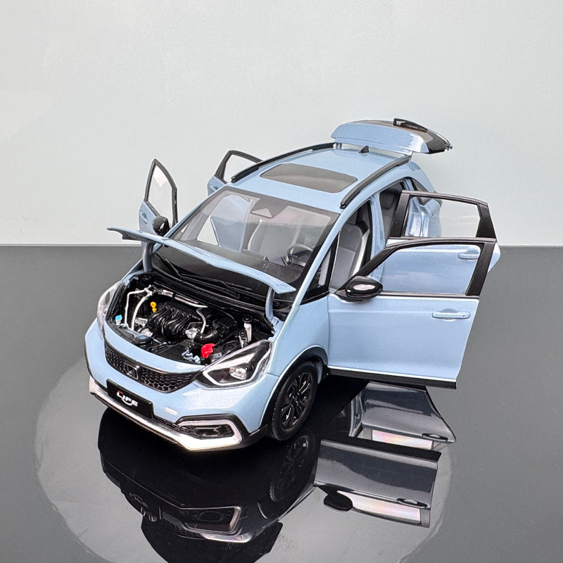Honda LIFE Diecast Model – 1:18 Scale Interactive Collectible (Blue)