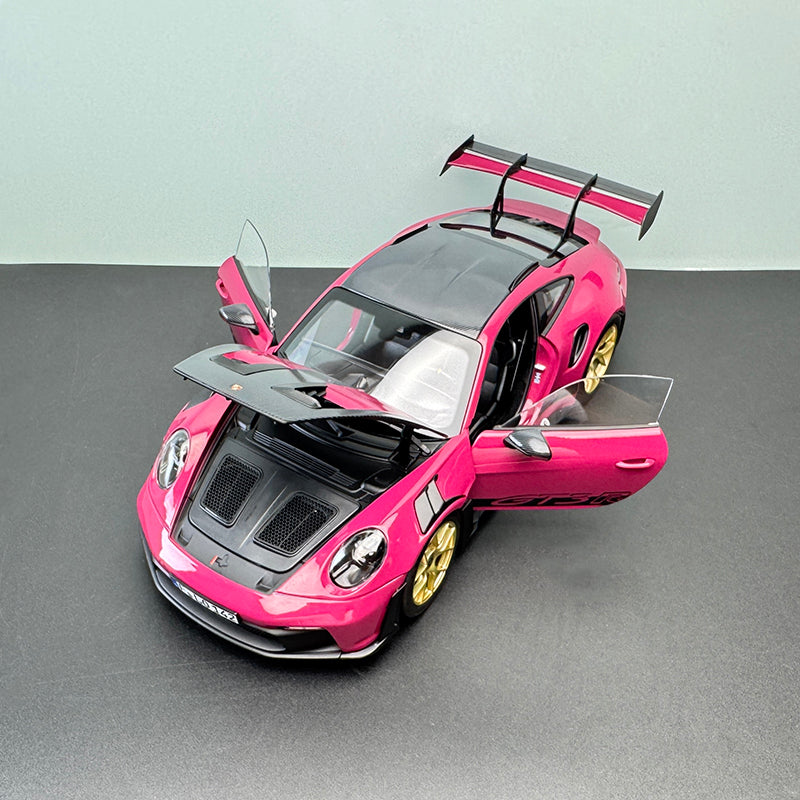 Porsche 911 GT3 RS 1:18 Diecast Model by NOREV (Shock-Absorbing Wheels Edition)