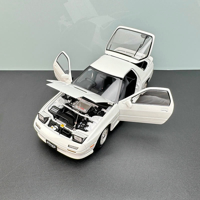 WHELART 1:18 Mazda RX‑7 FC3S White Unlimited Edition DieCast Alloy Sports Car Model