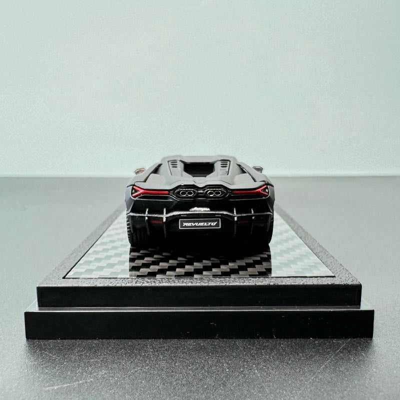 LCD 1:64 Lamborghini Revuelto Diecast Model Car – Opening Rear Engine Cover & Acrylic Display Base