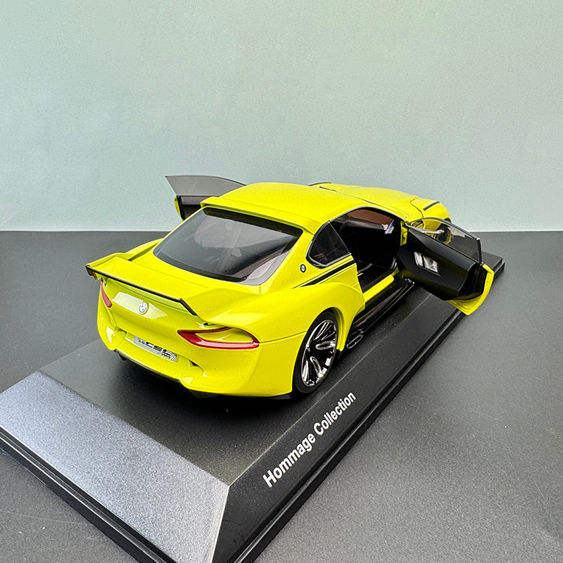 1:18 BMW 3.0 CSL Hommage (Yellow) Diecast Alloy Model – Hommage Collection