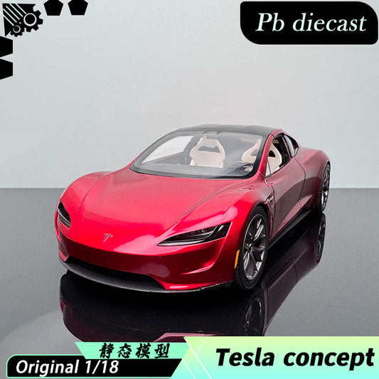 1/18 Tesla Roadster Diecast car model Collection ornament car model