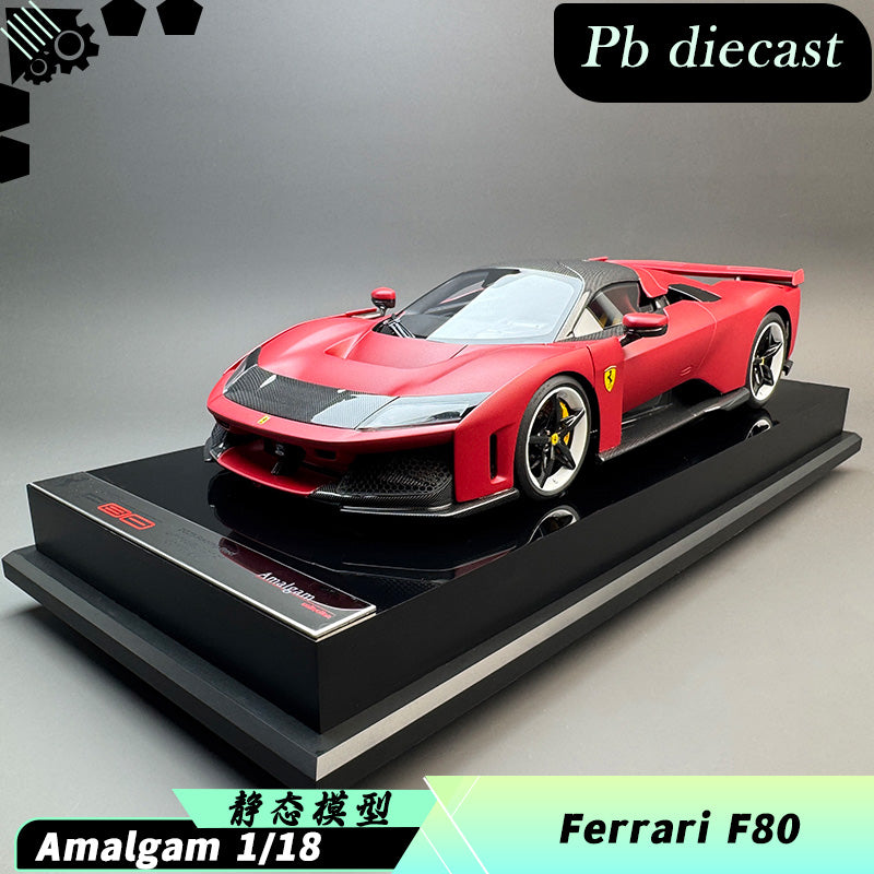 Amalgam 1:18 Ferrari F80 Resin Model – Matte Red – YX car model
