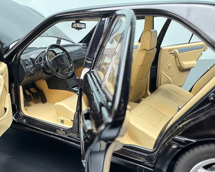Mercedes-Benz C-Class 1993 1:18 Full-Open Die-Cast Model by Norev (Black)