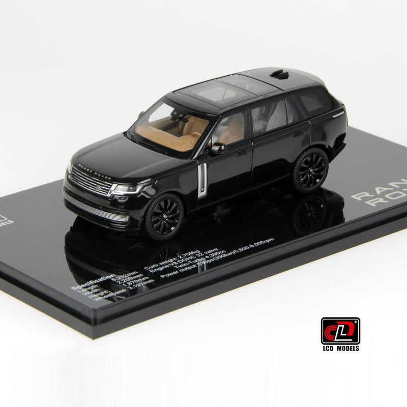 Pre-Order LCD 1:43 Range Rover Alloy Full-Open Model – Acrylic Display & Transparent Sunroof