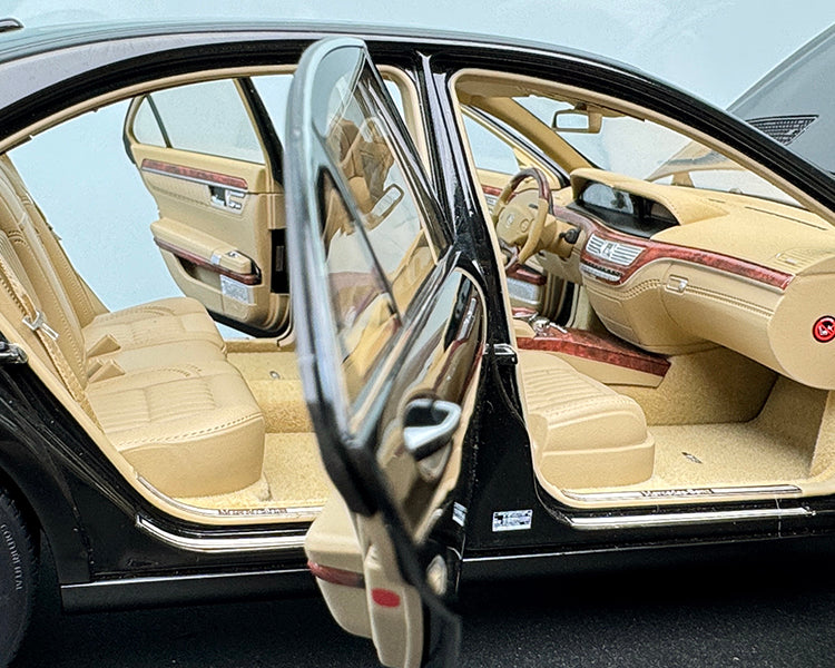 MH 1:18 Mercedes‑Benz S600L W221 Die‑Cast Alloy Model – Opening Panels & Engine Bay Display