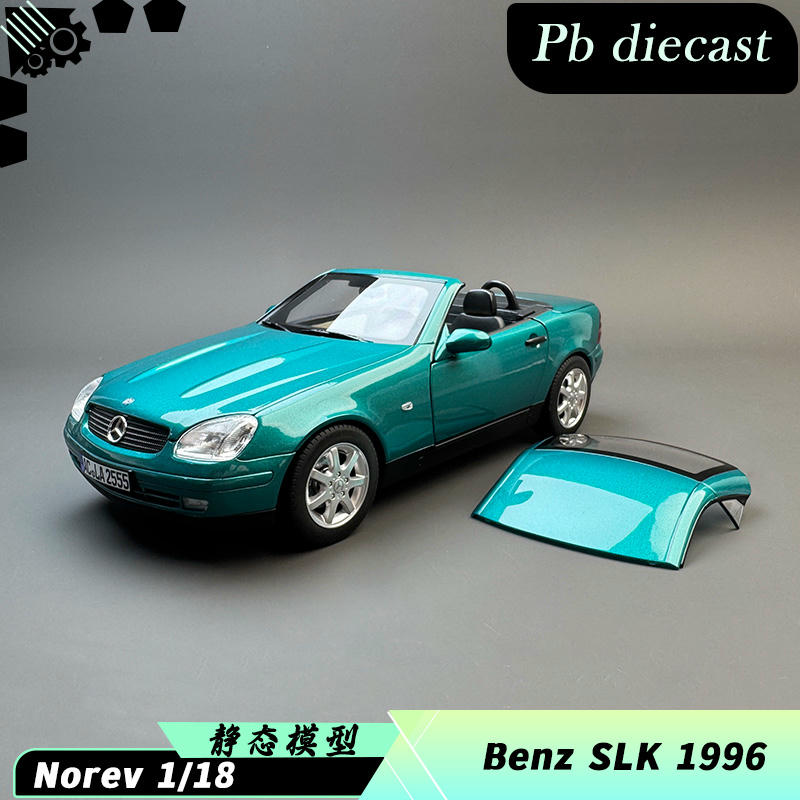 Norev 1:18 Mercedes-Benz SLK 1996 Diecast Model – Green – YX car model
