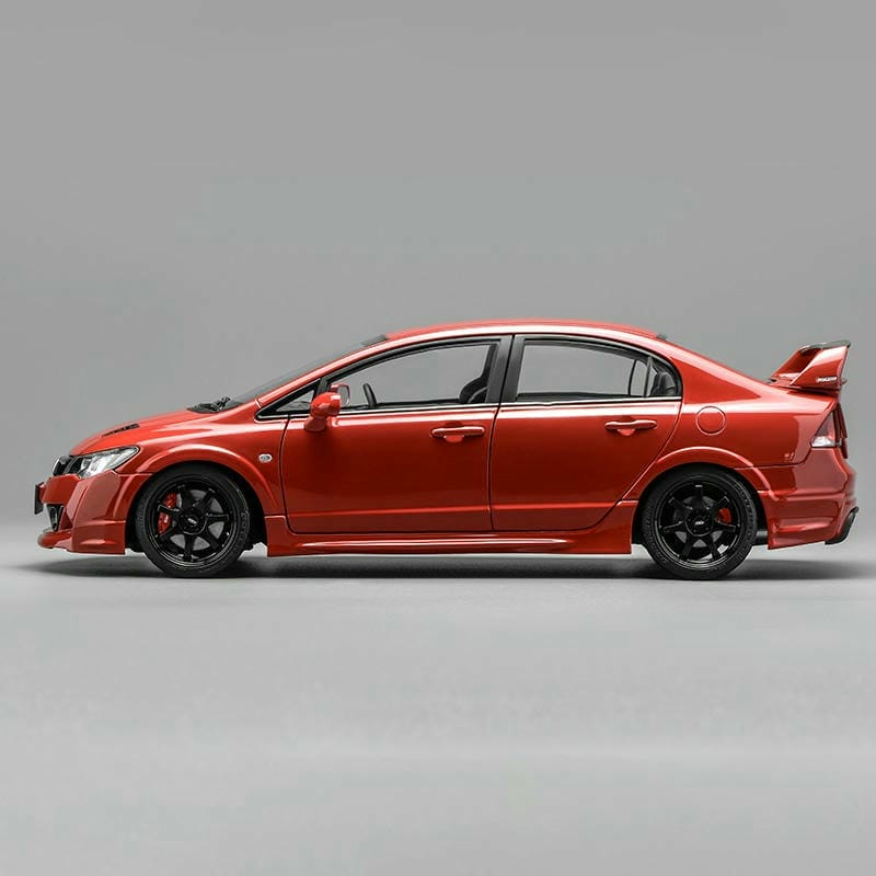 MH 1:18 Honda Civic FD2 Type R MUGEN RR Alloy Model – Milan Red, Pre-order, Limited Release