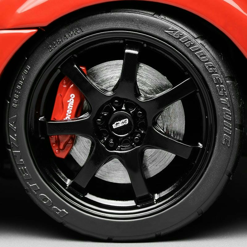 MH 1:18 Honda Civic FD2 Type R MUGEN RR Alloy Model – Milan Red, Pre-order, Limited Release