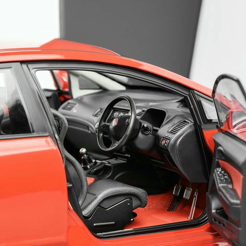 MH 1:18 Honda Civic FD2 Type R MUGEN RR Alloy Model – Milan Red, Pre-order, Limited Release