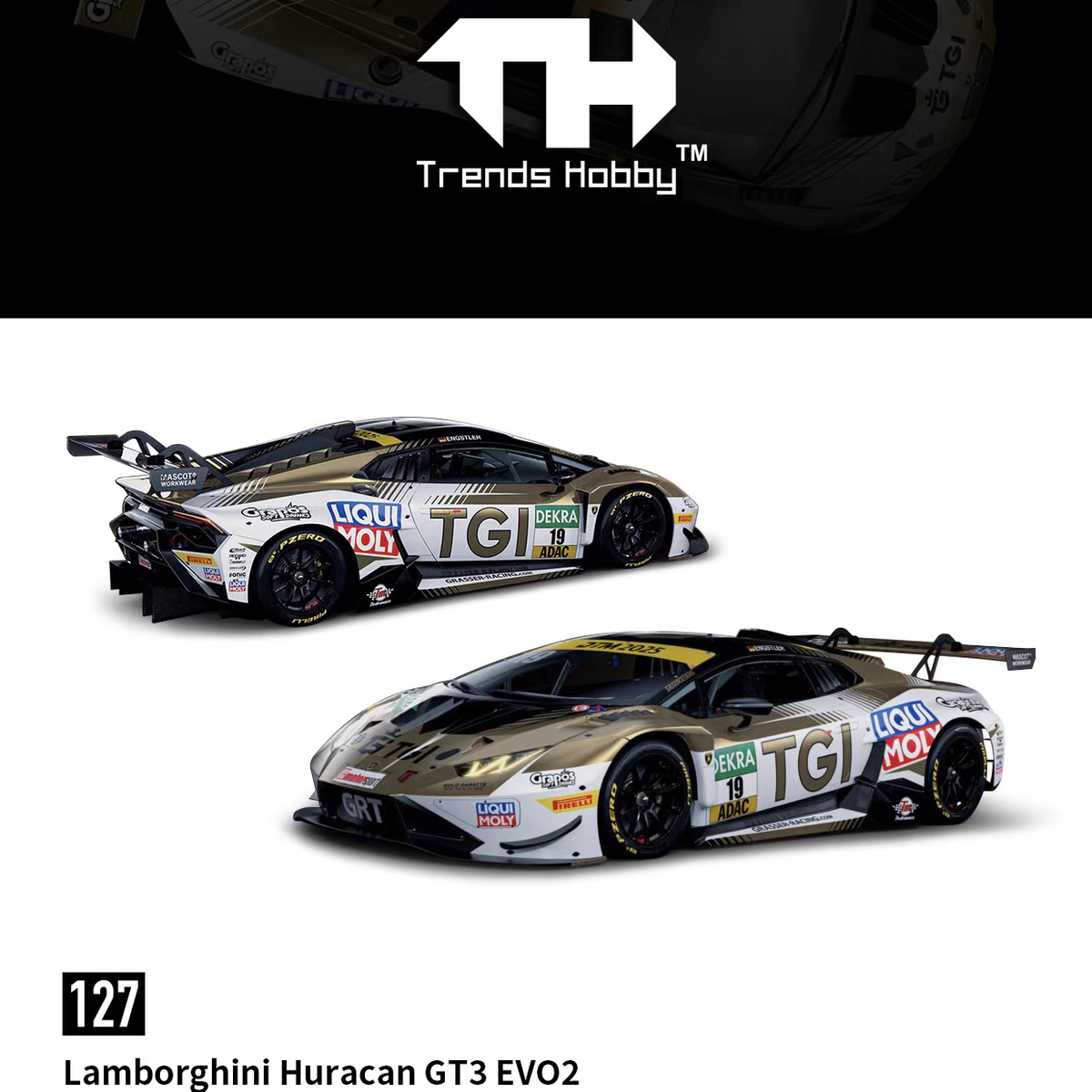 TH 1:64 Lamborghini Huracán GT3 EVO2 DTM Diecast Model