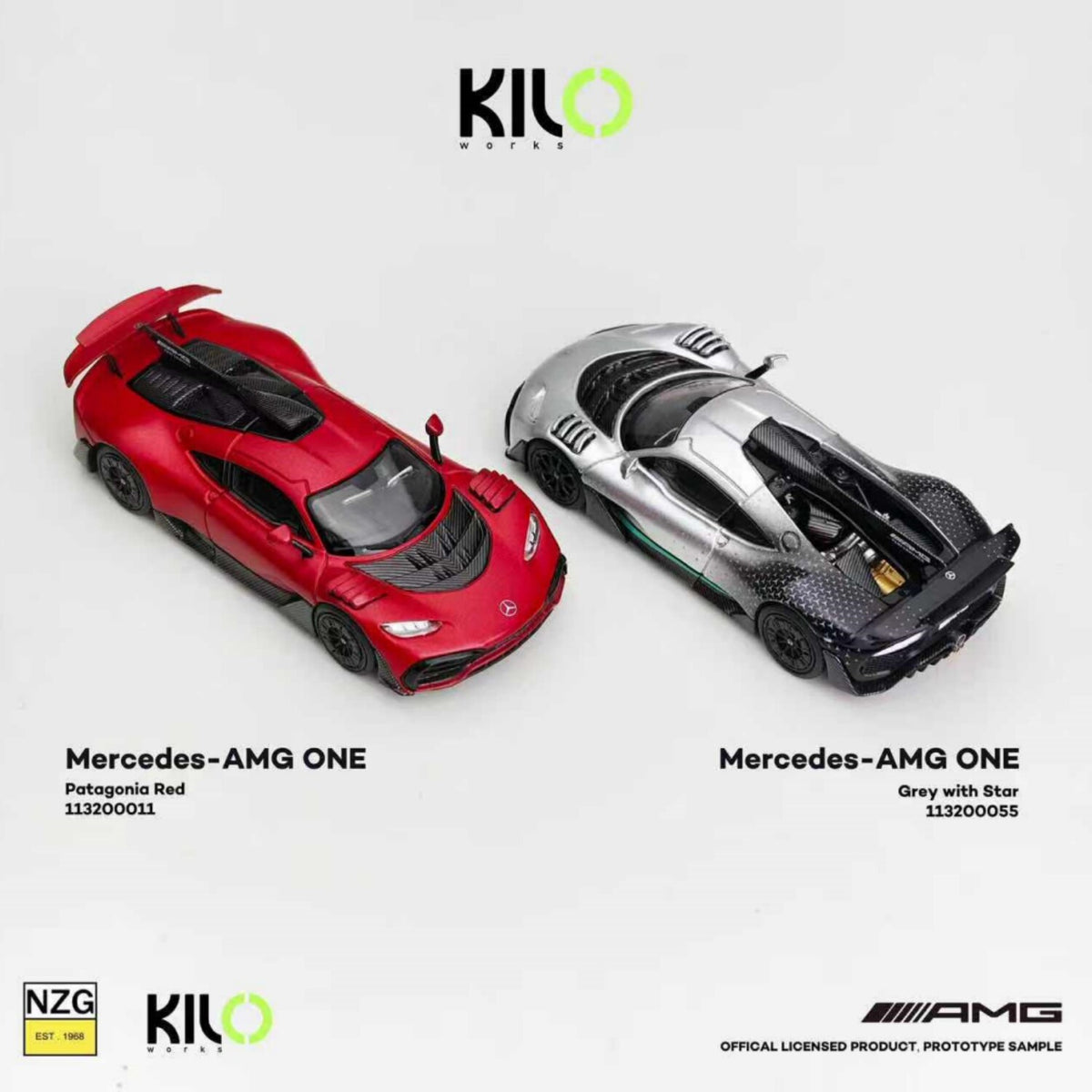 NZG 1:64 Mercedes-AMG ONE Diecast Model Car – Rear Engine Cover Opening