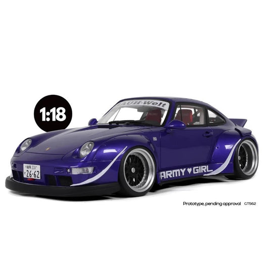 GT Spirit Porsche 911 RWB “Army Girl” 2015 1:18 Resin Model Car