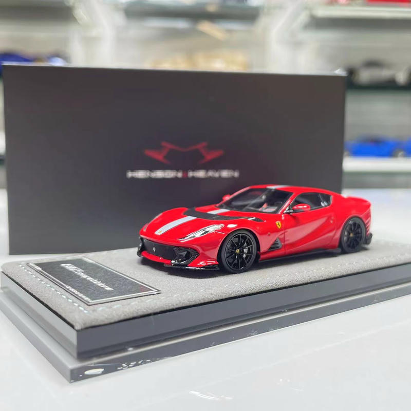 HH 1/64 フェラーリ 812c メタリックレッド&シークレットカラー HH Model 1:64 Ferrari 812 Competizione Resin Model – YX car model