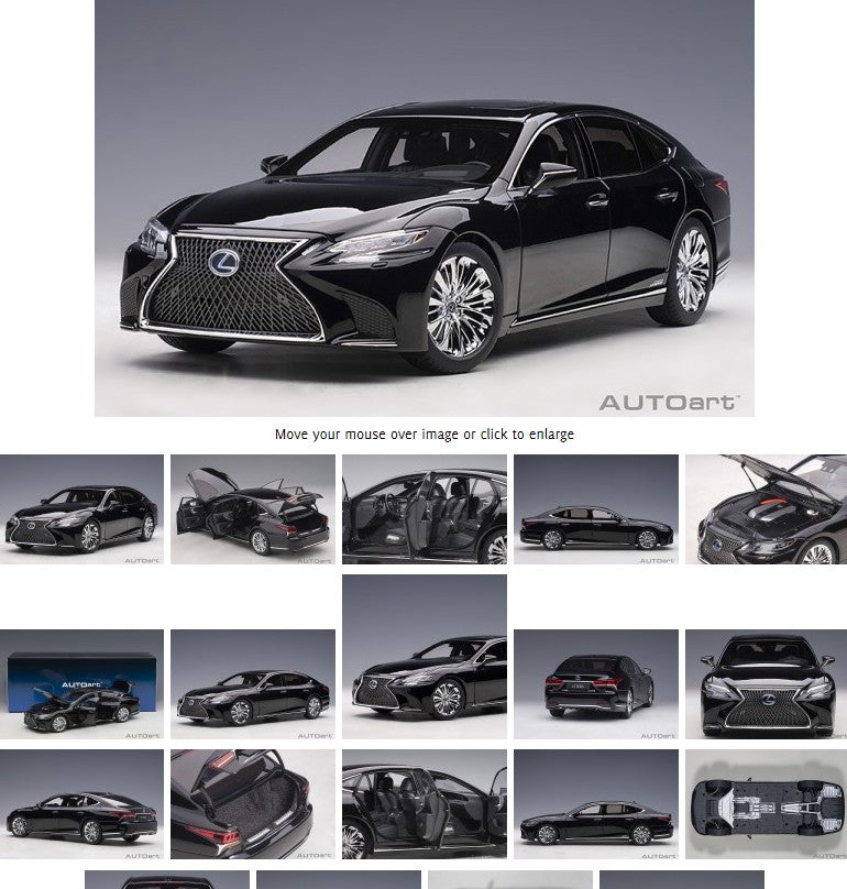 AUTOart Lexus LC500 / LC500h – 1:18 Scale Model (Silver – Fully Functional Display Edition)(78868)(78866)
