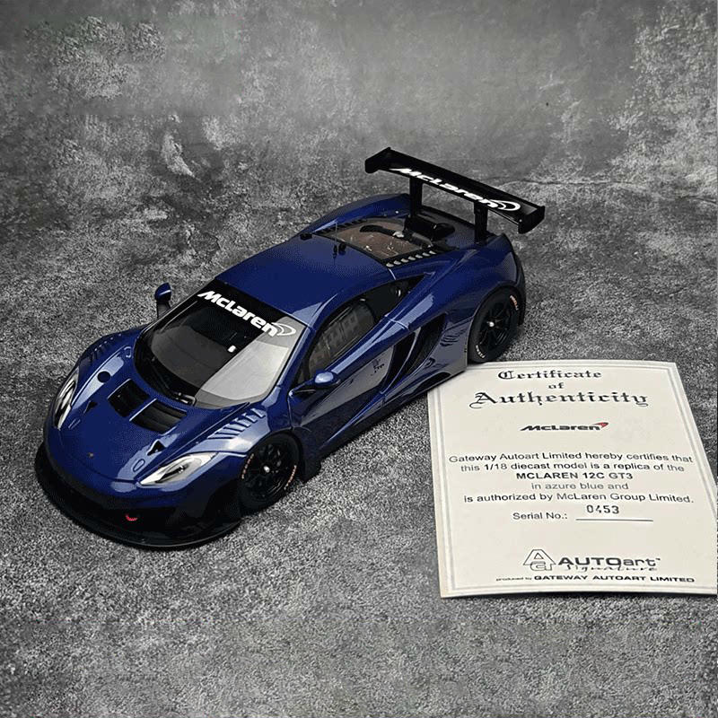 AUTOart 1:18 McLaren MP4-12C GT3 Diecast Model – YX car model