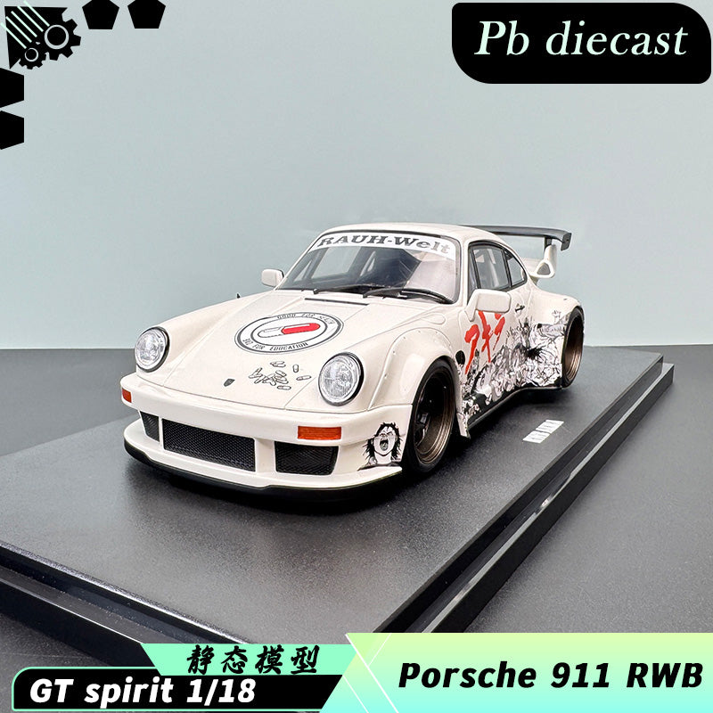 GT Spirit 1:18 RWB Akira Glacier White 2024 Resin Model (GT508) – Handcrafted Limited Edition Pre-sale
