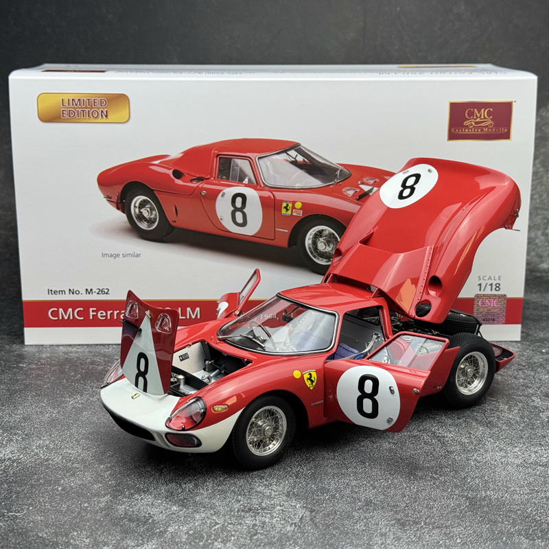 CMC 1:18 Ferrari 250 LM Diecast Model- #8, #26 – YX car model