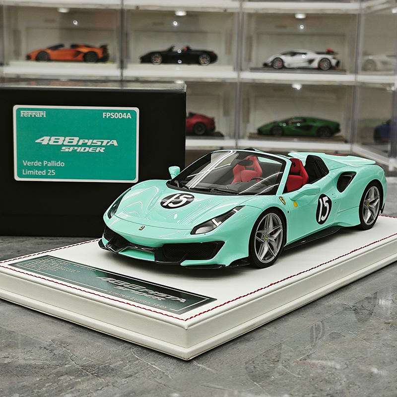 Dino Model 1:18 Ferrari 488 Pista Spider Resin Model – Tiffany