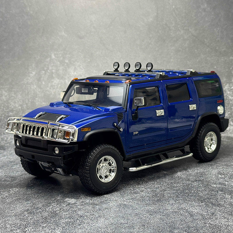 HIGHWAY61 1:18 Hummer H2 Diecast Model – Blue – YX car model