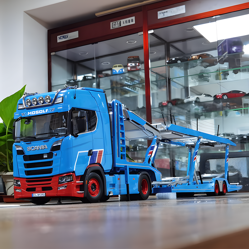 NZG 1:18 Mercedes-Benz Actros GigaSpace Double-Decker Trailer Alloy Model
