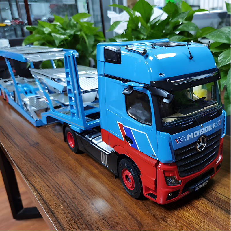 NZG 1:18 Mercedes-Benz Actros GigaSpace Double-Decker Trailer Alloy Model