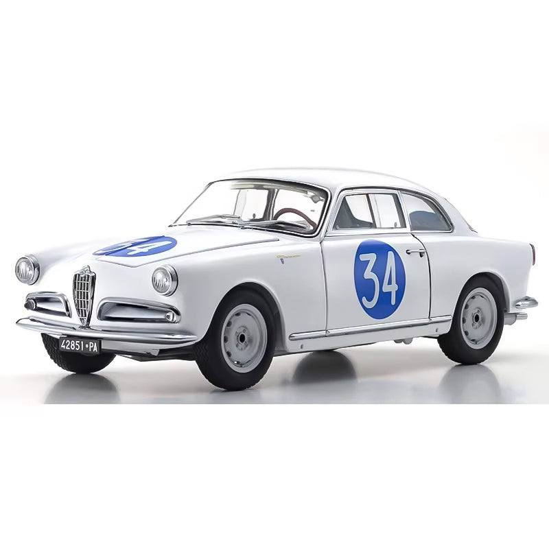 Alfa Romeo Giulia SV 1:18 Diecast Model by Kyosho (Classic Italian Coupe – Full Function Display)