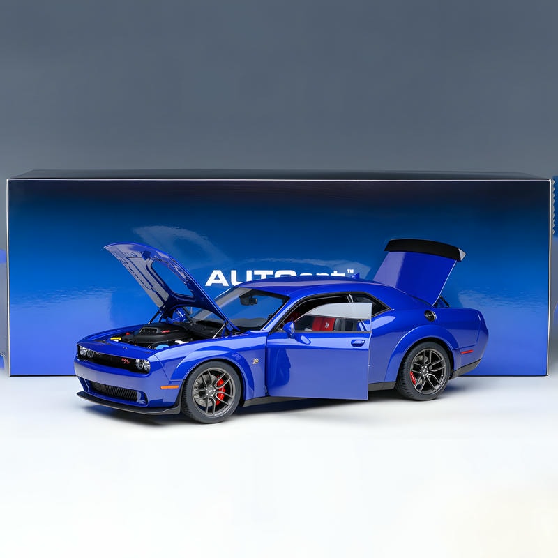 Autoart 1/18 Dodge Challenger R/T wide body Blue diecast car model