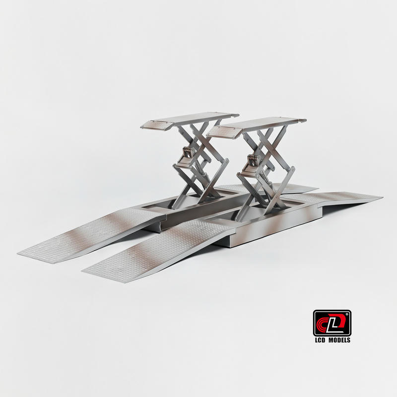 LCD 1:18 All-Alloy Scissor Lift Model – YX car model