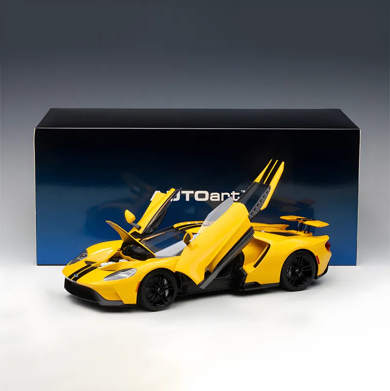 Autoart 1/18 Ford GT 2017 Yellow Diecast car model Collectible Car Models