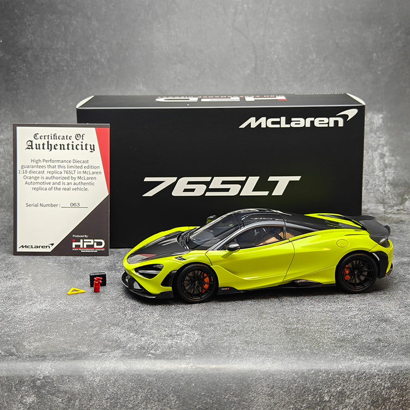 HPD 1:18 McLaren 765LT Diecast Car