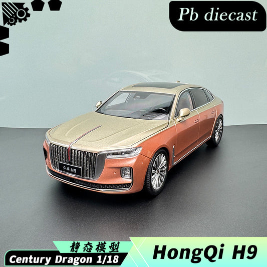 FAW Hongqi H9 1:18 Die-Cast Alloy Model with Solid Wood Base