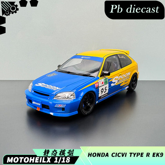Honda Civic EK9 Type R 1:18 Die-Cast Alloy Model by MOTORHELIX