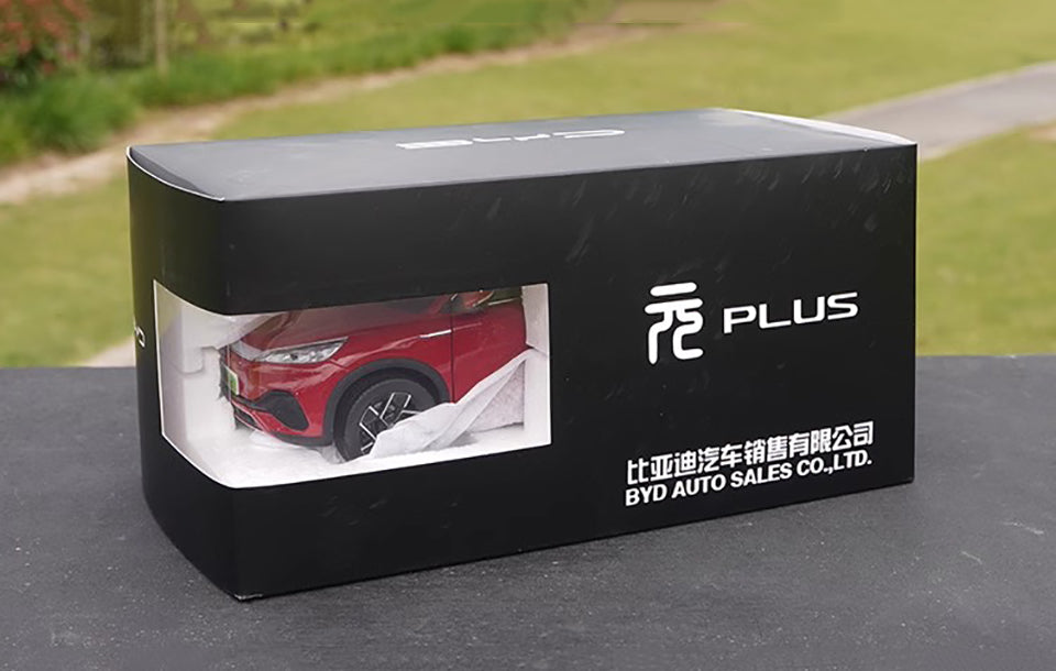 1/18 BYD Yuan PLUS EV New Energy SUV Red Alloy Car Model Collection Souvenir
