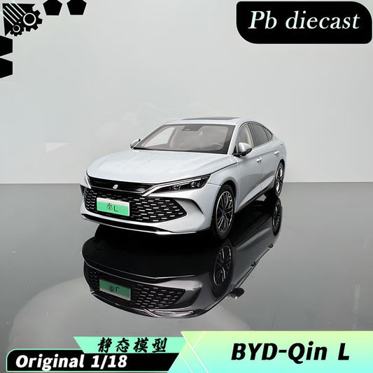 1/18 2024 New BYD Qin Energy cyan-blue Diecasting Car Model