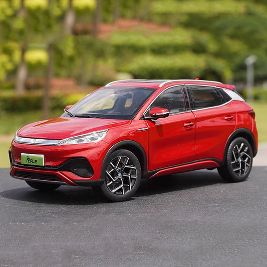 1/18 BYD Yuan PLUS EV New Energy SUV Red Alloy Car Model Collection Souvenir