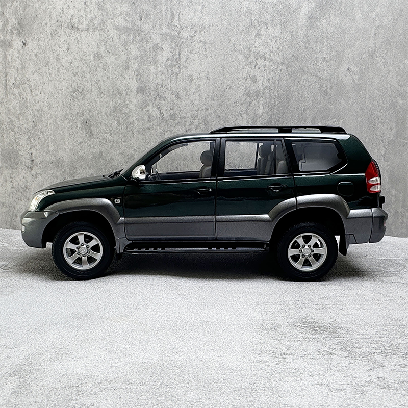 Original Toyota Prado car model 1:18 2008 off-road spare tire alloy car model
