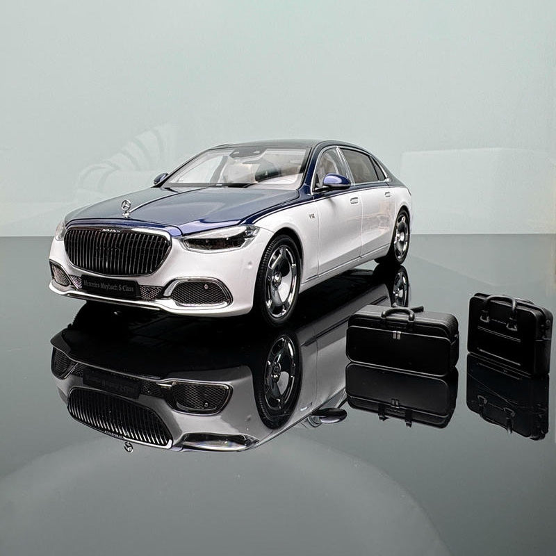 Almost Real 1:18 Mercedes-Maybach S-Class 2021 Diecast – Blue & White