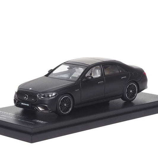 Mercedes-AMG S 63 E Performance 2023 (Matte Night Black) – 1:64 Diecast Model by Almost Real