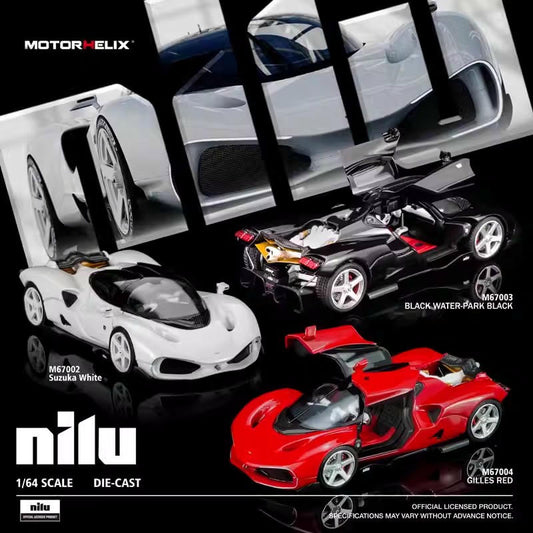 MOTORHELIX 1:64 Nilu27 Diecast Opening Model