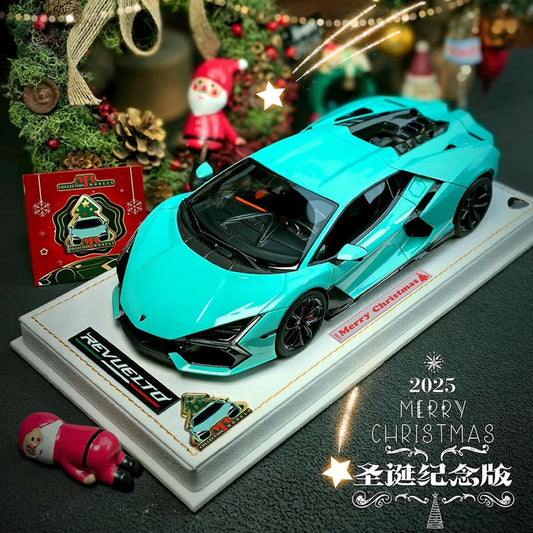 MR 1:18 Lamborghini Revuelto Resin Model – Christmas Edition