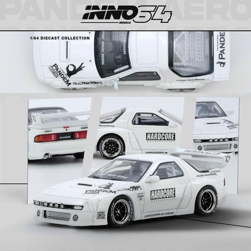 INNO 1:64 Mazda RX-7 FC3S PANDEM Diecast Car