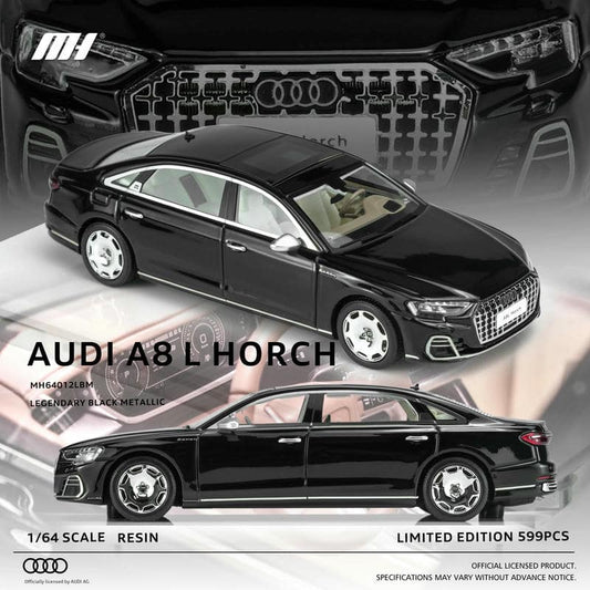 MotorHelix MH 1:64 Audi A8L Horch Resin Model Car – Luxury Sedan Collectible